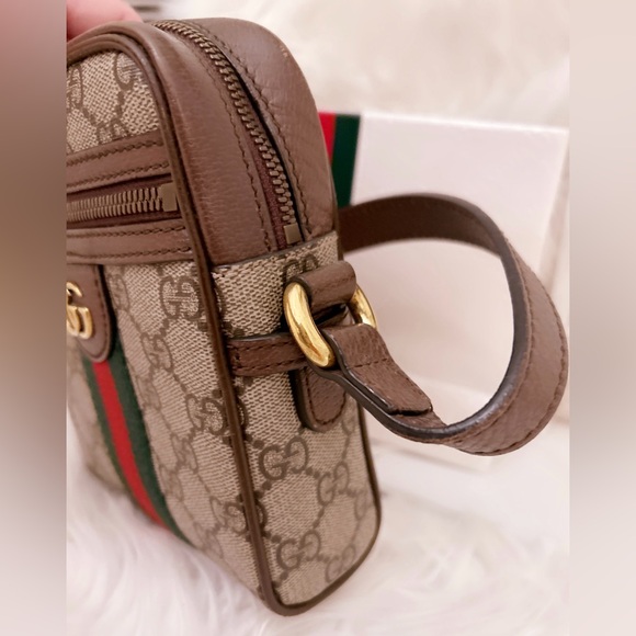 GUCCI GG Supreme GG Web Ophidia Crossbody Bag SOLD - Picture 3 of 14